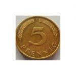 Monedă 5 PFENNIG 1981-1994