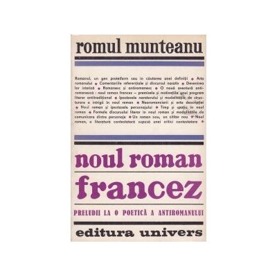 Noul roman francez. Preludii la o poetică a antiromanului