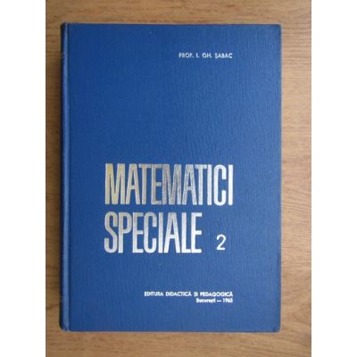 Matematici speciale ( vol. 2 )