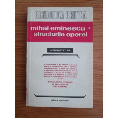 M. Eminescu - Structurile operei (II ) interpretat de...